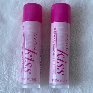 Avon Dew Kiss Lip Balm Set of 2 Pieces New and Sealed